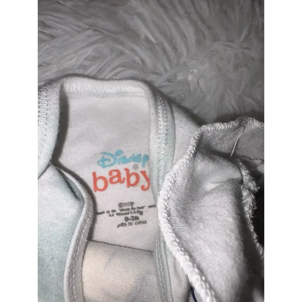 Disney Baby Winnie The Pooh 0-3 One Pc. Snap Bottom Top. Adorable, Soft